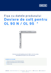 Deviere de colț pentru OL 90 N / OL 95  * Fișa cu datele produsului RO