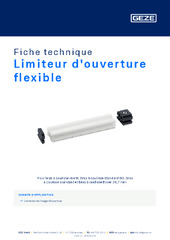 Limiteur d'ouverture flexible Fiche technique FR