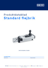 Standard fløjbrik Produktdatablad DA