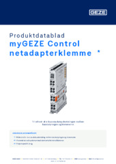 myGEZE Control netadapterklemme  * Produktdatablad DA