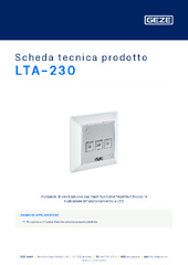 LTA-230 Scheda tecnica prodotto IT