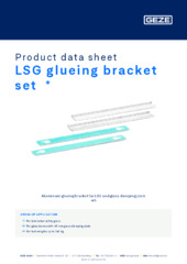LSG glueing bracket set  * Product data sheet EN