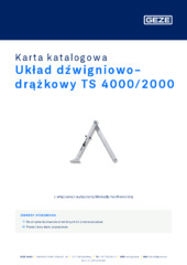 Układ dźwigniowo-drążkowy TS 4000/2000 Karta katalogowa PL