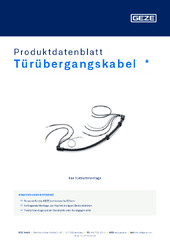 Türübergangskabel  * Produktdatenblatt DE