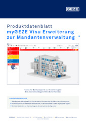 myGEZE Visu Erweiterung zur Mandantenverwaltung  * Produktdatenblatt DE