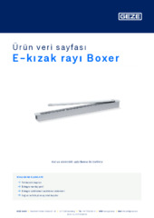 E-kızak rayı Boxer Ürün veri sayfası TR