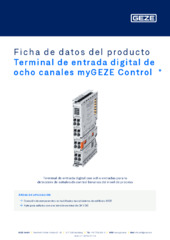 Terminal de entrada digital de ocho canales myGEZE Control  * Ficha de datos del producto ES