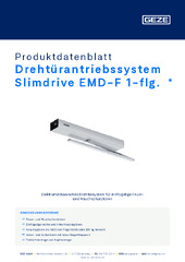 Drehtürantriebssystem Slimdrive EMD-F 1-flg.  * Produktdatenblatt DE