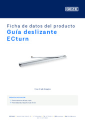 Guía deslizante ECturn Ficha de datos del producto ES