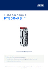 FT500-FB  * Fiche technique FR