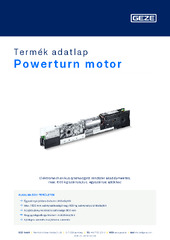 Powerturn motor Termék adatlap HU