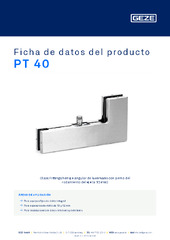 PT 40 Ficha de datos del producto ES