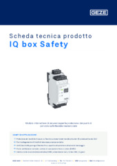 IQ box Safety Scheda tecnica prodotto IT