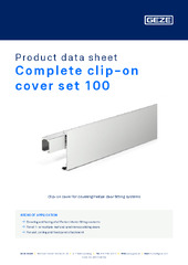 Complete clip-on cover set 100 Product data sheet EN