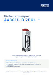 A4301L-B 2POL  * Fiche technique FR