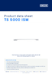 TS 5000 ISM Product data sheet EN
