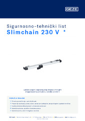 Slimchain 230 V  * Sigurnosno-tehnički list HR
