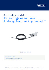 Udløsningsmekanisme lukkesynkroniseringsbeslag  * Produktdatablad DA