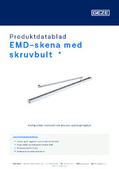 EMD-skena med skruvbult  * Produktdatablad SV