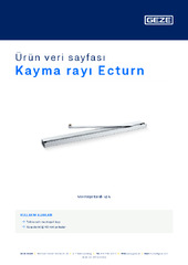Kayma rayı Ecturn Ürün veri sayfası TR