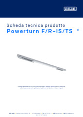 Powerturn F/R-IS/TS  * Scheda tecnica prodotto IT