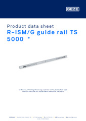 R-ISM/G guide rail TS 5000  * Product data sheet EN