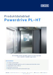 Powerdrive PL-HT Produktdatablad NB