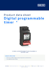 Digital programmable timer | GEZE
