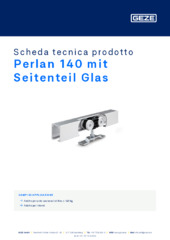 Perlan 140 mit Seitenteil Glas Scheda tecnica prodotto IT