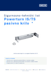 Powerturn IS/TS pasivno krilo  * Sigurnosno-tehnički list HR