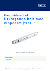 Utkragende bolt med vippearm (tre) Produktdatablad NB