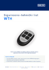WTH Sigurnosno-tehnički list HR