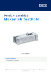 Mekanisk fasthold Produktdatablad DA