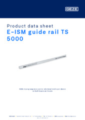 E-ISM guide rail TS 5000 Product data sheet EN