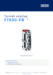 FT500-FB  * Termék adatlap HU