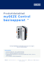 myGEZE Control basisapparat  * Produktdatablad NB