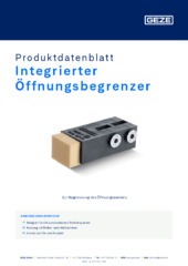 Integrierter Öffnungsbegrenzer Produktdatenblatt DE