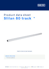 Slilan 80 track  * Product data sheet EN