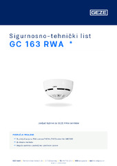 GC 163 RWA  * Sigurnosno-tehnički list HR