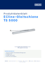 ECline-Gleitschiene TS 5000 Produktdatenblatt DE