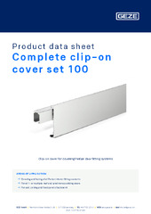 Complete clip-on cover set 100 Product data sheet EN