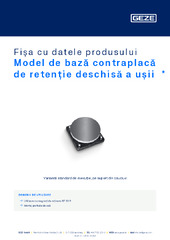 Model de bază contraplacă de retenție deschisă a ușii  * Fișa cu datele produsului RO