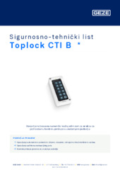 Toplock CTI B  * Sigurnosno-tehnički list HR