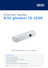 Kilit gövdesi TS 4000 Ürün veri sayfası TR