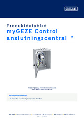 myGEZE Control anslutningscentral  * Produktdatablad SV