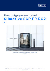 Slimdrive SCR FR RC2  * Productgegevens tabel NL