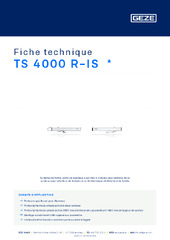 TS 4000 R-IS  * Fiche technique FR