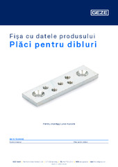 Dübelplatten Fișa cu datele produsului RO