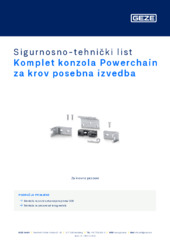 Komplet konzola Powerchain za krov posebna izvedba Sigurnosno-tehnički list HR