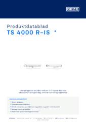 TS 4000 R-IS  * Produktdatablad DA